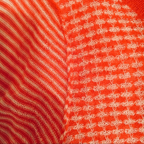 Joie Aimee Alpaca Sweater - Orange & White - Picture 8 of 8